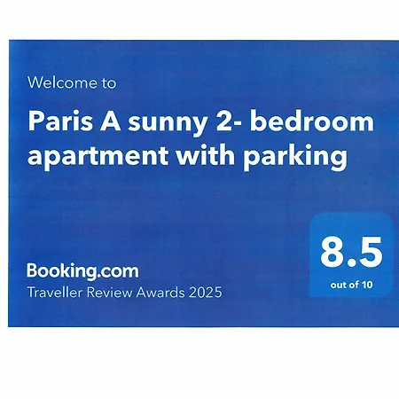 Paris A Sunny 2- Bedroom With Parking Lägenhet *